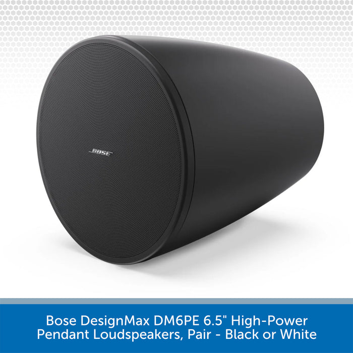 Bose DesignMax DM6PE 6.5" High-Power Pendant Loudspeakers, Pair Black