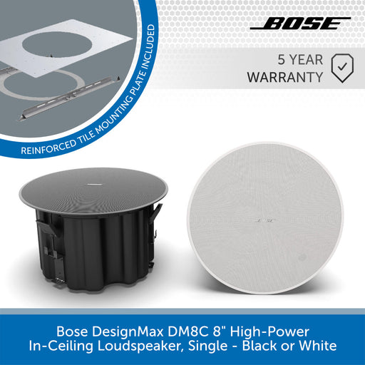 Bose DesignMax DM8C 8" High-Power In-Ceiling Loudspeaker Main