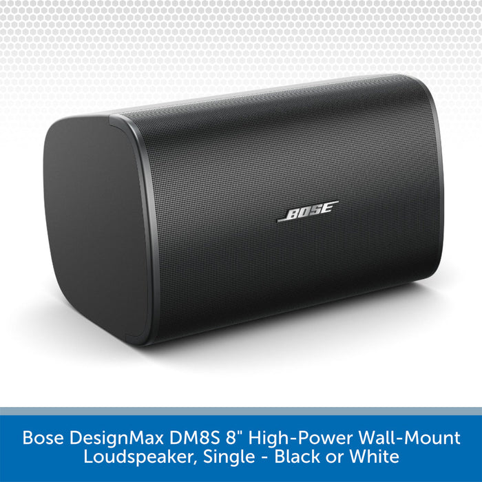 Bose DesignMax DM8S 8" High-Power Wall-Mount Loudspeaker Black