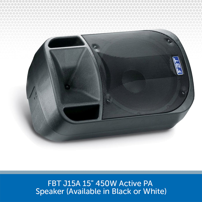 FBT J15A 15" 450W Active PA Speaker (Available in Black or White)