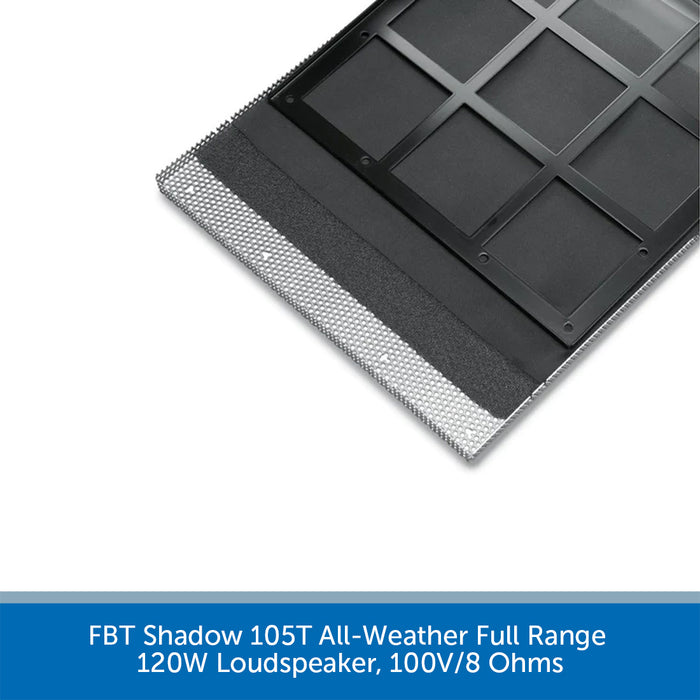 FBT Shadow 105T All-Weather Full Range 120W Loudspeaker, 100V/8 Ohms