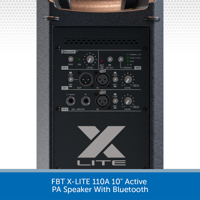 FBT X-LITE 110A 10" Active PA Speaker With Bluetooth