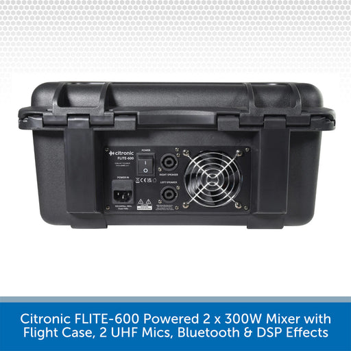 Citronic FLITE-600 Powered 2 x 300W Mixer