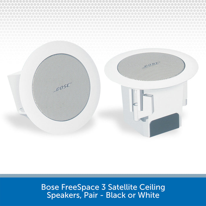 Bose FreeSpace 3 Satellite Ceiling Speakers, Pair - White