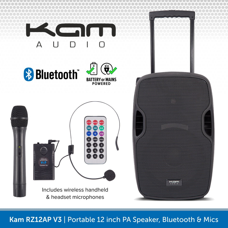 Kam RZ12A V3 - Altavoz Activo (1000 W, 2 Unidades