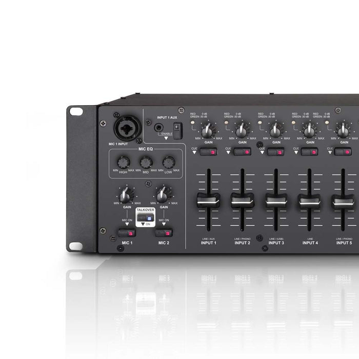 LD Systems ZONE 624 4-Zone 19" 3U Rack Mixer