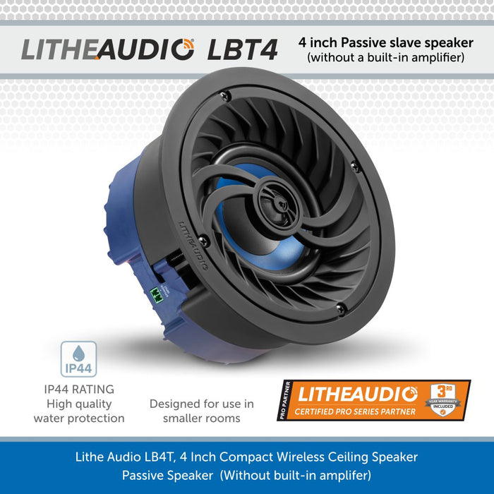 Lithe Audio LBT4 4 inch Compact Passive salve Speaker