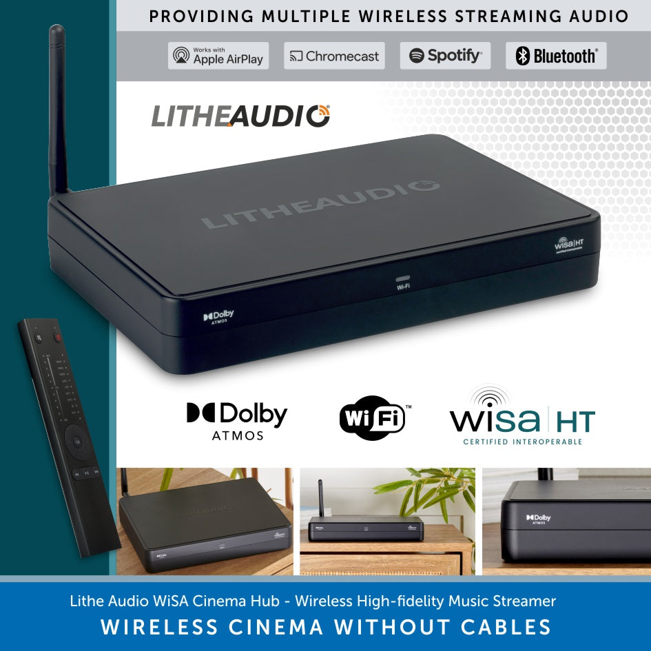 Lithe Audio 7.1 Wireless In-Ceiling Surround Sound Cinema System ...