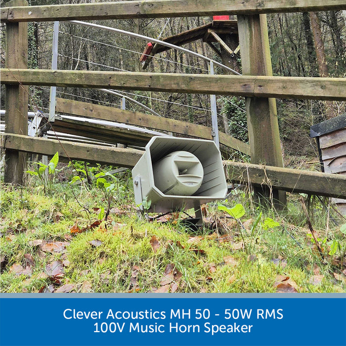 Clever Acoustics MH 50 50W 100V Music Horn Speaker