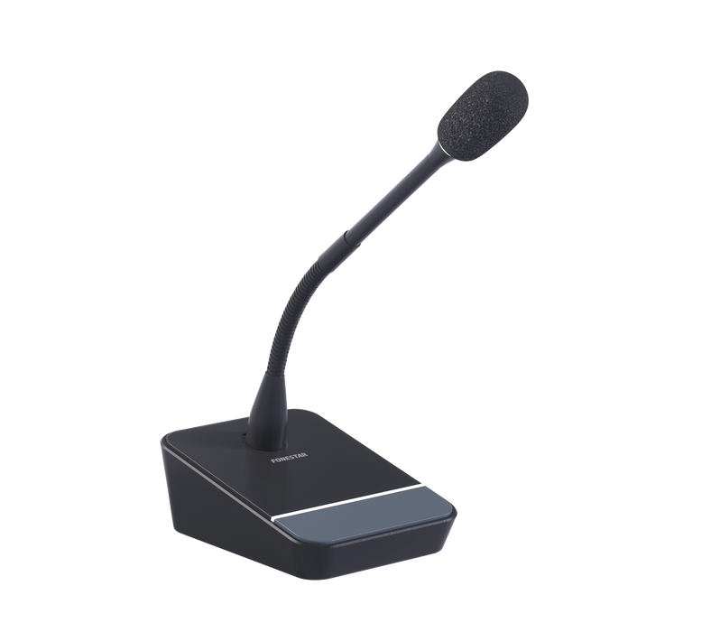 Fonestar MICSET-C32LED Condenser Desktop Paging Microphone with LED Indicator & 3-Pin XLR