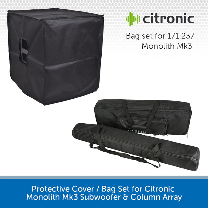 Protective Cover / Bag set for Citronic Monolith Mk3 Sub & Column Array