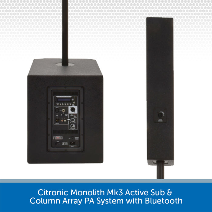 Citronic Monolith Mk3 Active Sub & Column Array PA System with Bluetooth