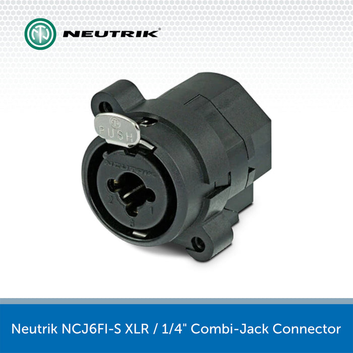 Neutrik NCJ6FI-S XLR / 1/4" Combi-Jack Connector