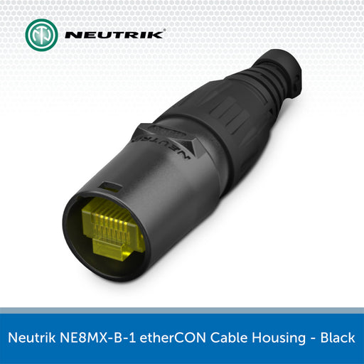 Neutrik NE8MX-B-1 etherCON Cable Housing - Black