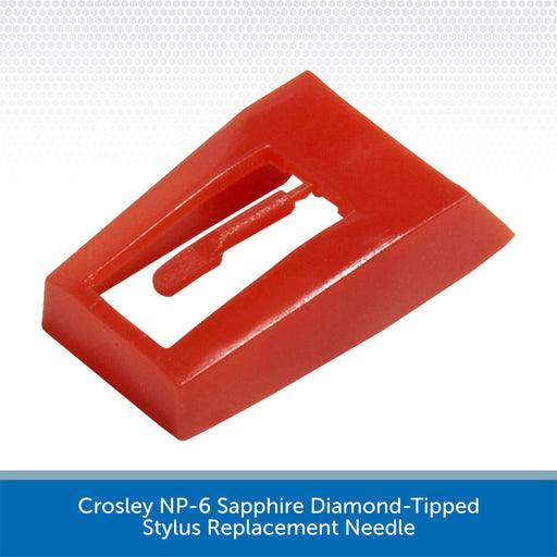 Crosley NP-6 Sapphire Diamond-Tipped Stylus Replacement Needle