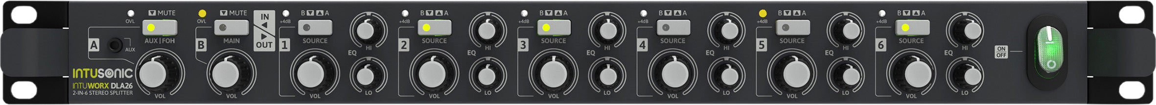Intusonic IntuWorx DLA26 2-in-6 Stereo Line Splitter