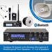 Outdoor PA System with Wireless Microphone & Weatherproof Horn Speakers - 2, 4 or 6 Speakers