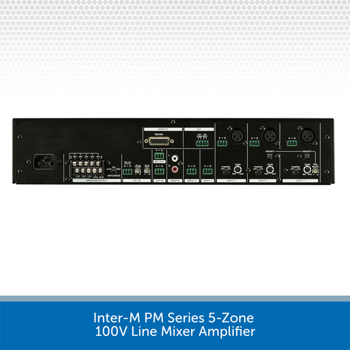 Inter-M PM260 600W 5-Zone 100V Line Mixer Amplifier