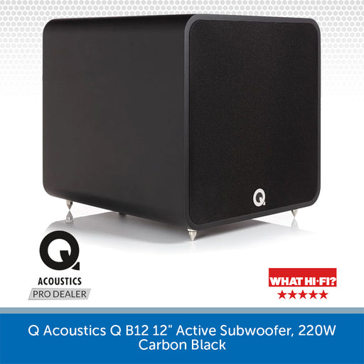 Q Acoustics Q B12 12" Active Subwoofer, 220W