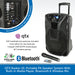 QTX Busker 10, Portable PA Speaker System With Built-In Media Player, Bluetooth & Wireless Mic