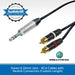 AudioKraft Konnect Custom Series | Premium Twin RCA - Stereo 6.35mm Cable
