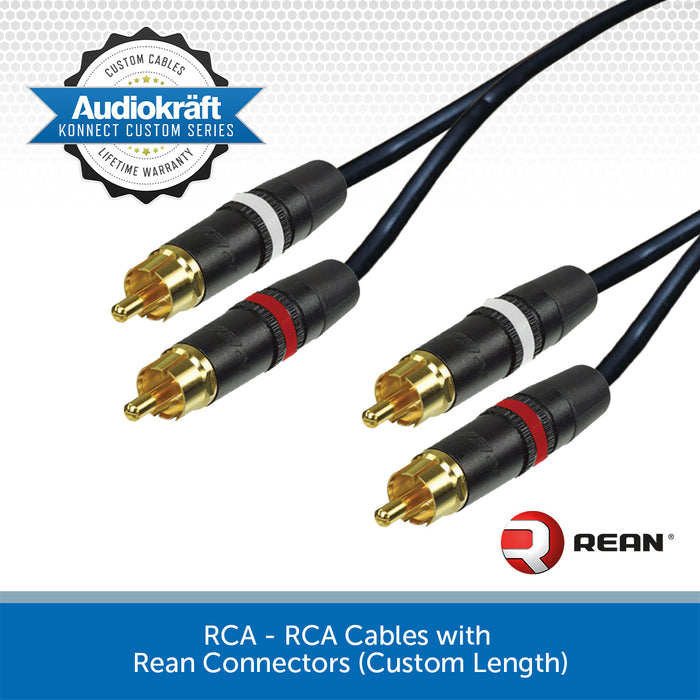AudioKraft Konnect Custom Series | Premium Twin RCA Cable