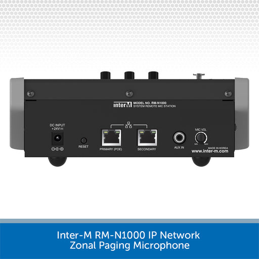 Inter-M RM-N1000 IP Network Zonal Paging Microphone