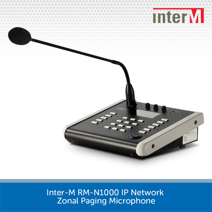 Inter-M RM-N1000 IP Network Zonal Paging Microphone