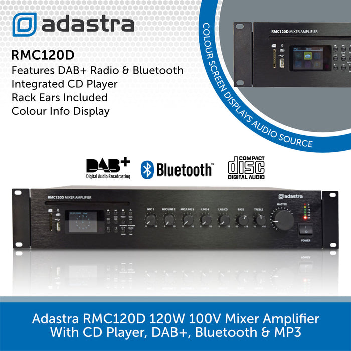 Adastra RMC120D 120W Mixer Amplifier