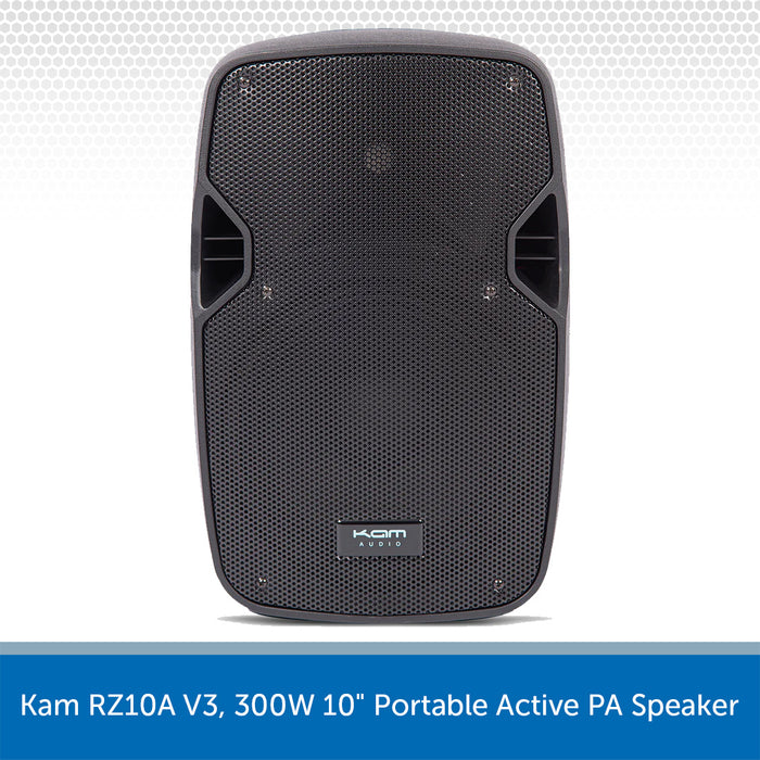 Kam RZ10A V3, 300W 10" Portable Active PA Speaker