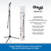 Stagg SDM50 Dynamic Microphone Set with Boom Stand & Cable