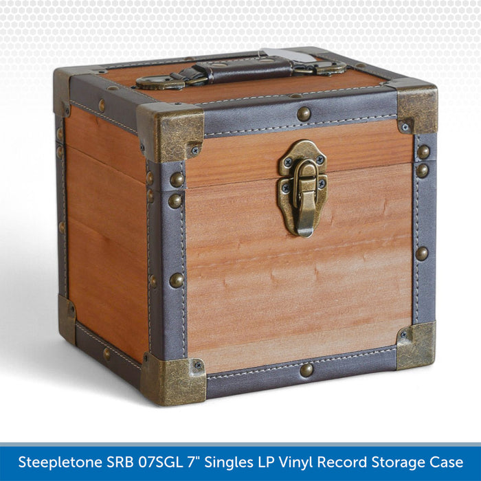 Steepletone SRB 07SGL 7" Singles LP Vinyl Record Storage Case