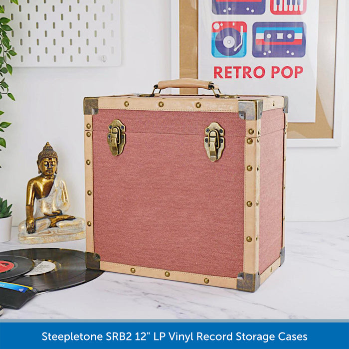 Steepletone SRB2 12" LP Vinyl Record Storage Case