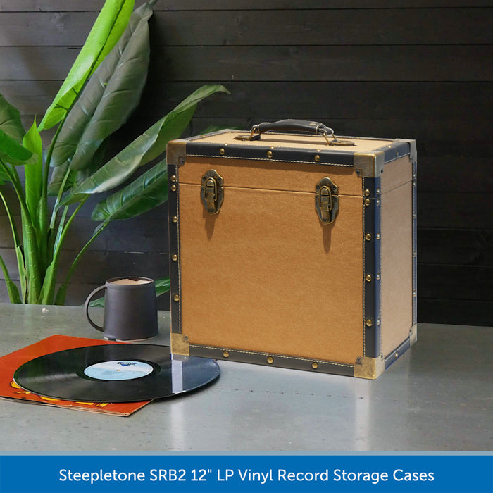 Steepletone SRB2 12" LP Vinyl Record Storage Case