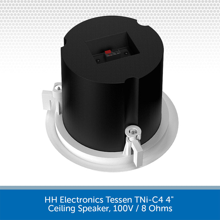HH Electronics Tessen TNi-C4 4" Ceiling Speaker, 100V / 8 Ohms