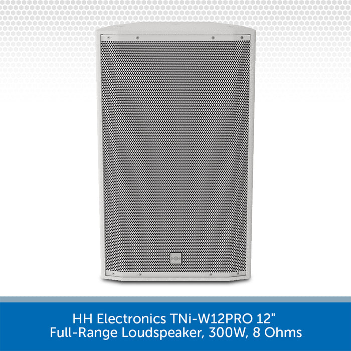 HH Electronics TNi-W12PRO 12" Full-Range Loudspeaker, 300W, 8 Ohms (Available in Black or White)