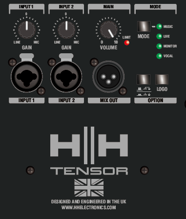 HH Tensor TRE-1501 15" Full Range Active Loudspeaker, 1400W