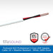 TruSound 16/2 Professional 2-Core LSHF Speaker Cable, UV + Weather Resistant - White, 100m Drum