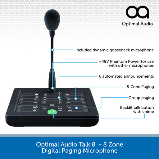 Optimal Audio Talk 8 Info