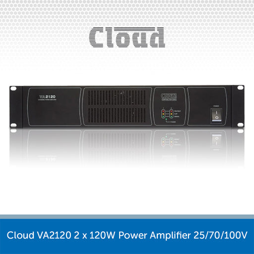 Cloud VA2120 2 x 120W Power Amplifier 25/70/100V