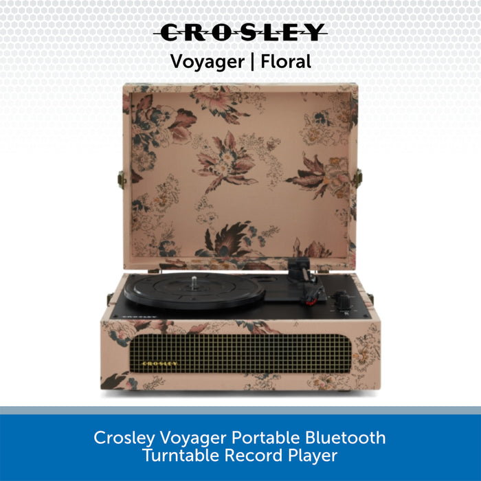 Crosley Voyager Portable Bluetooth Turntable Record Player - Choose your favourite colour!