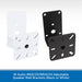 W Audio BRAC03/BRAC04 Adjustable Speaker Wall Brackets (Black or White) Main
