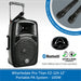 Wharfedale Pro EZ-12A 12 inch Portable PA System 100W, Bluetooth & 2 x Wireless Microphones