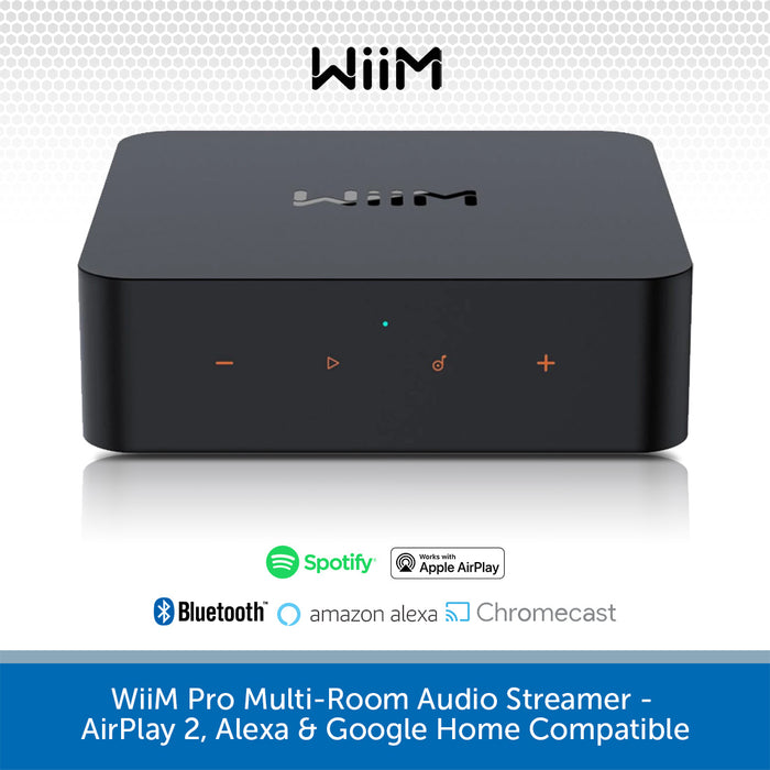 WiiM Pro Multi-Room Audio Streamer - AirPlay 2, Alexa & Google Home Compatible
