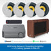 WiiM Amp Network Streaming Amplifier + 4.1 Ceiling Speaker & Sub Kit