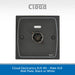 Cloud Electronics XLR-M1 - Male XLR Wall Plate, Black or White