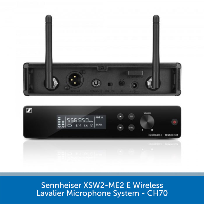 Sennheiser XSW2-ME2 E Wireless Lavalier Microphone System - CH70