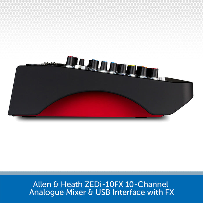 Allen & Heath ZEDi-10FX 10-Channel Analogue Mixer & USB Interface with FX