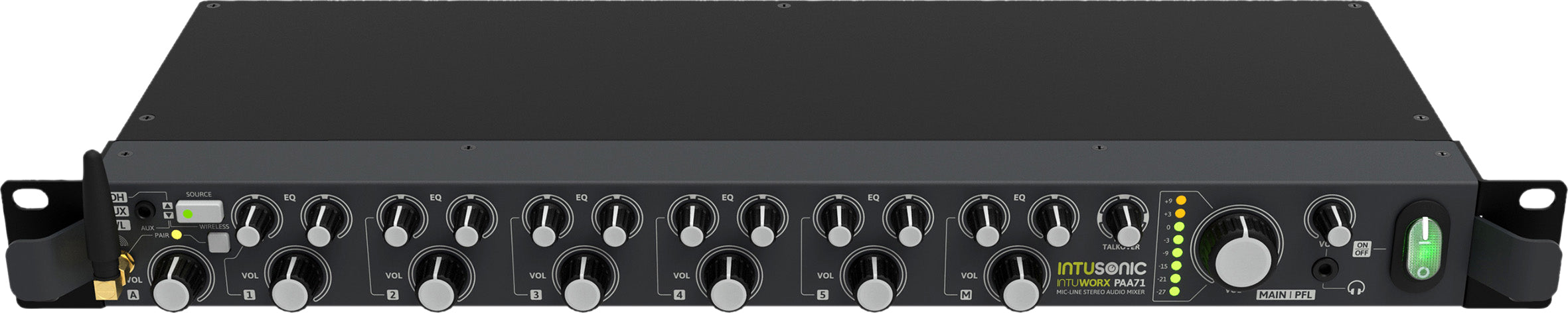 Intusonic IntuWorx PAA71 1U Mic/Line Audio Mixer