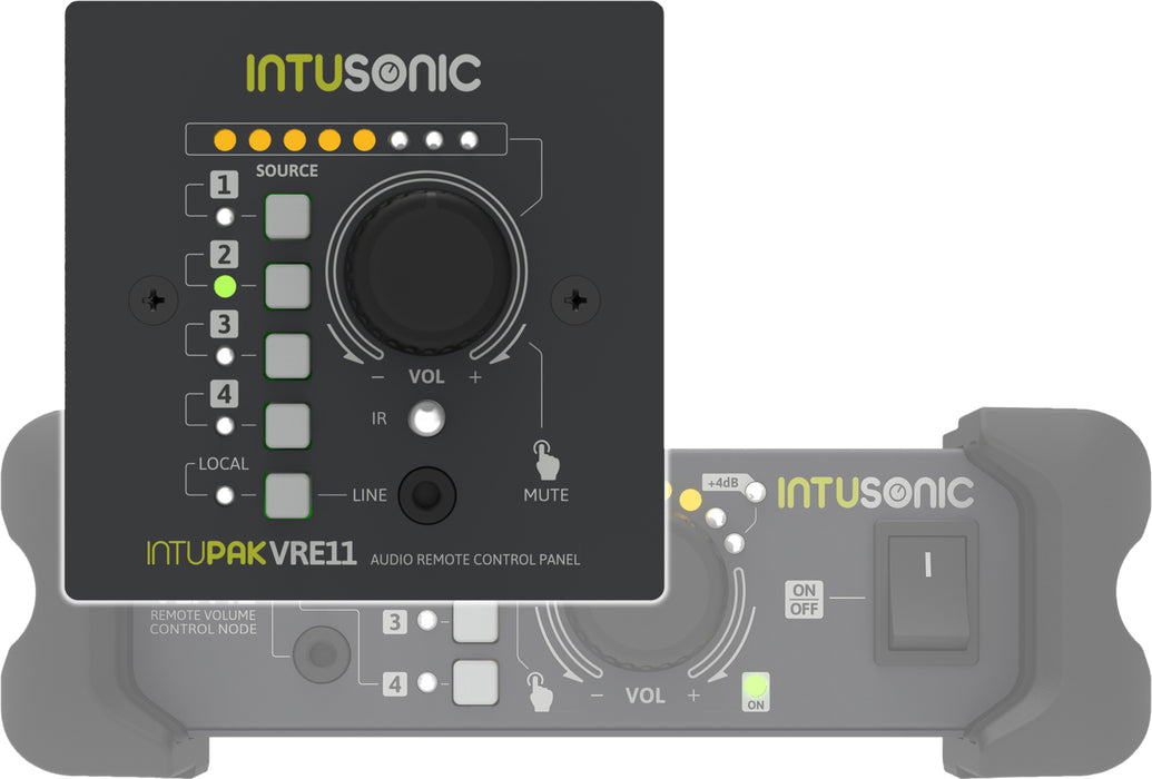 Intusonic IntuPak VRE11 Remote Volume/Source Selector Wall Panel
